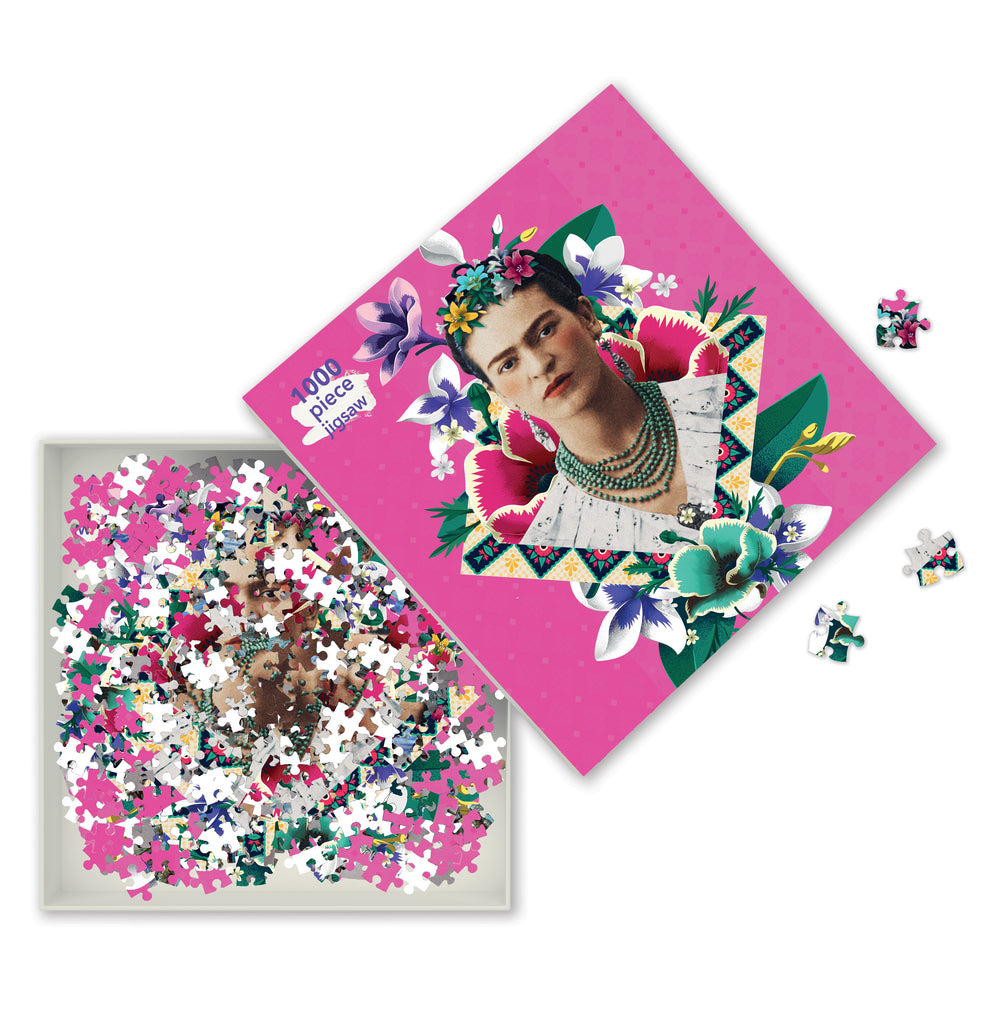Puzzle Frida Kahlo Pink 1000 Piece Jigsaw Puzzle