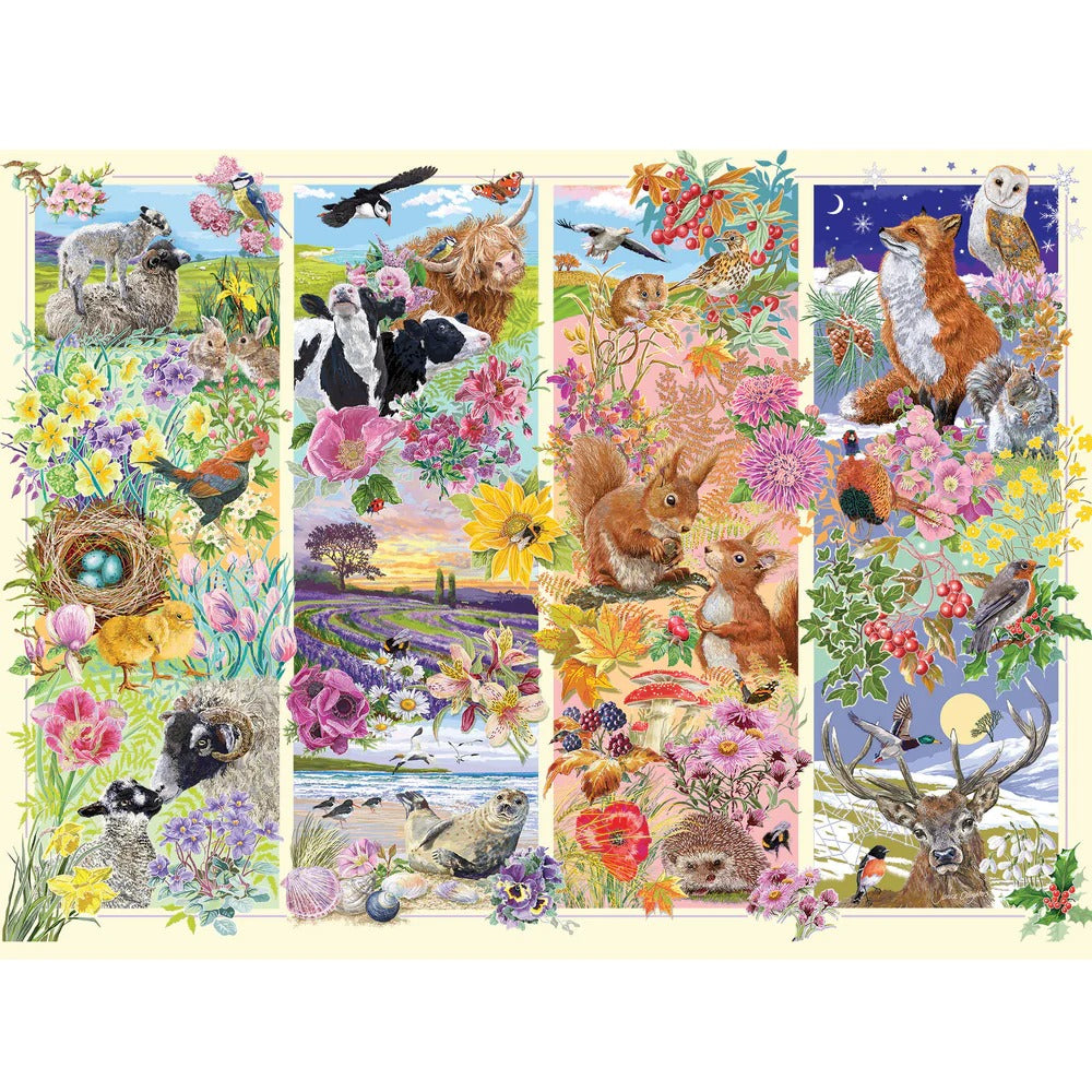 Puzzle Through The Seasons 1000 Piece Jigsaw Puzzle