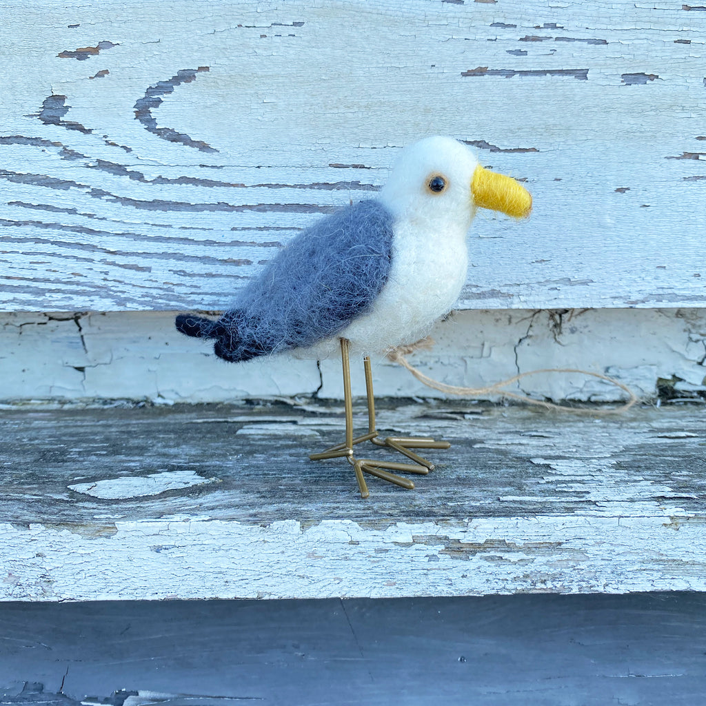 Pure Wool Felted Seagull Decoration