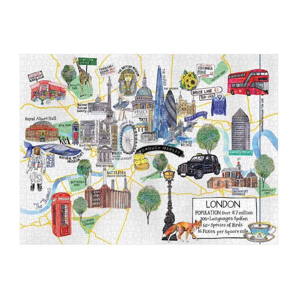 Puzzle London Map 1000 Piece Puzzle
