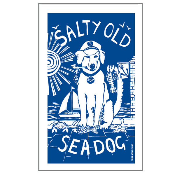 Tea Towel - Salty Old Sea Dog