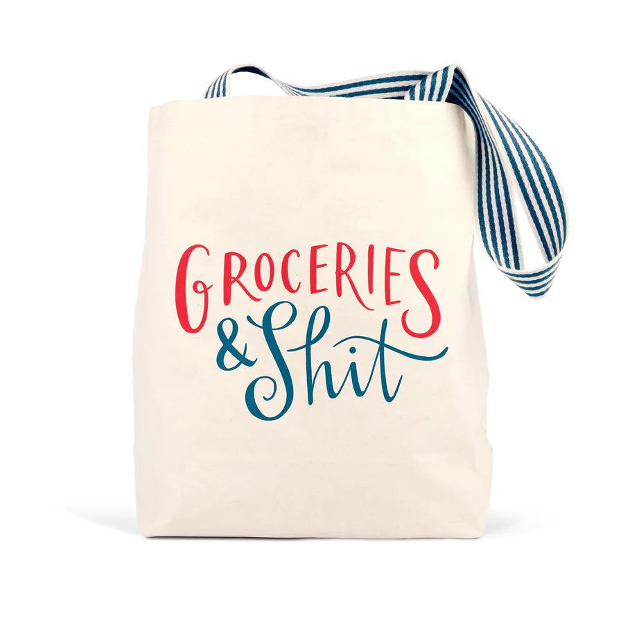 Tote Bag Em & Friends Groceries & Shit