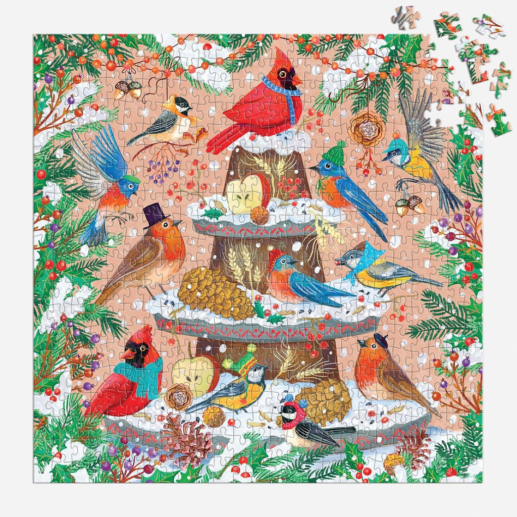 Puzzle Christmas Festive Feathers 500 Piece Jigsaw Puzzle