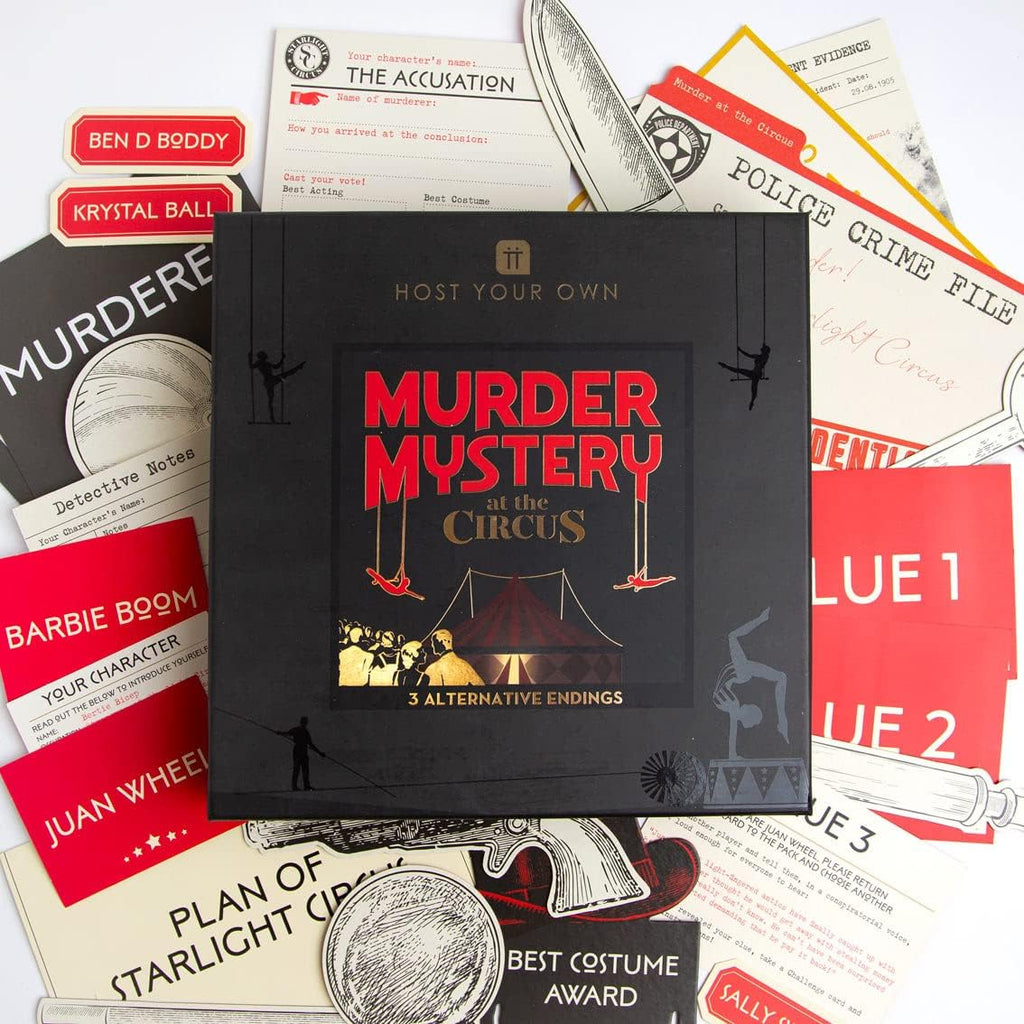 Christmas Game Host Your Own Murder Mystery At The Circus Game