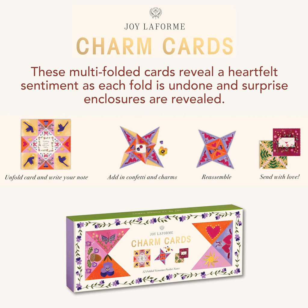 Notecards Writing Paper Joy Laforme Charm Card Set