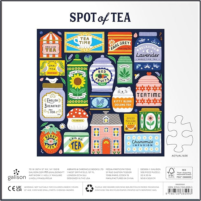 Puzzle  Spot Of Tea 500 Piece Jigsaw Puzzle