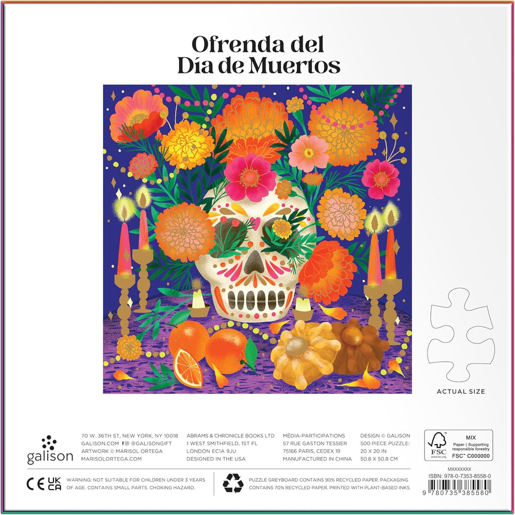 Puzzle Ofrenda del DÃƒa de Muertos 500 Piece Jigsaw Puzzle