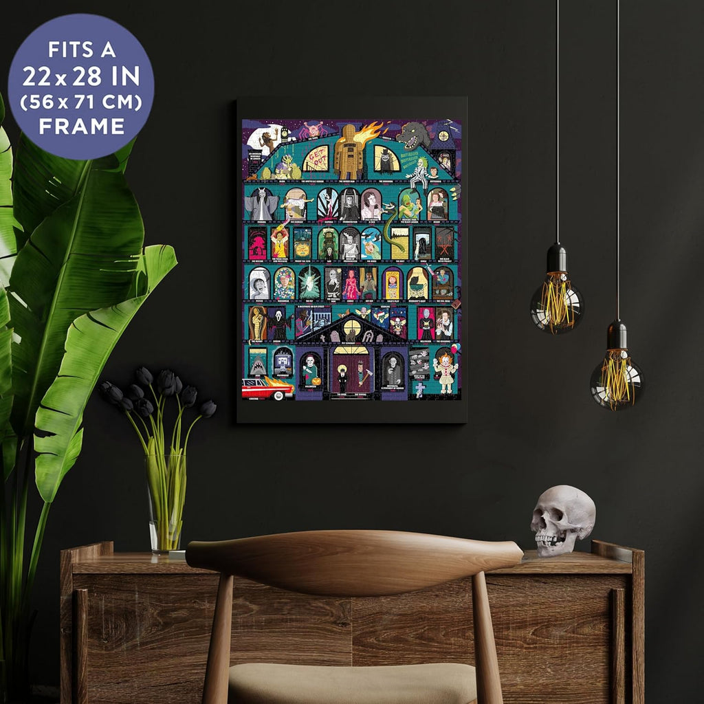 Puzzle 50 Must-Watch Scary Movies Bucket List 1000 Piece Jigsaw Puzzle