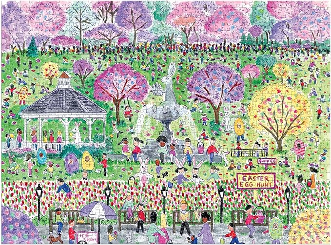 Puzzle Michael Storrings Easter Egg Hunt 1000 Piece Jigsaw Puzzle