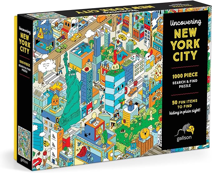 Puzzle Uncovering New York City Search And Find 1000 Piece Jigsaw Puzzle