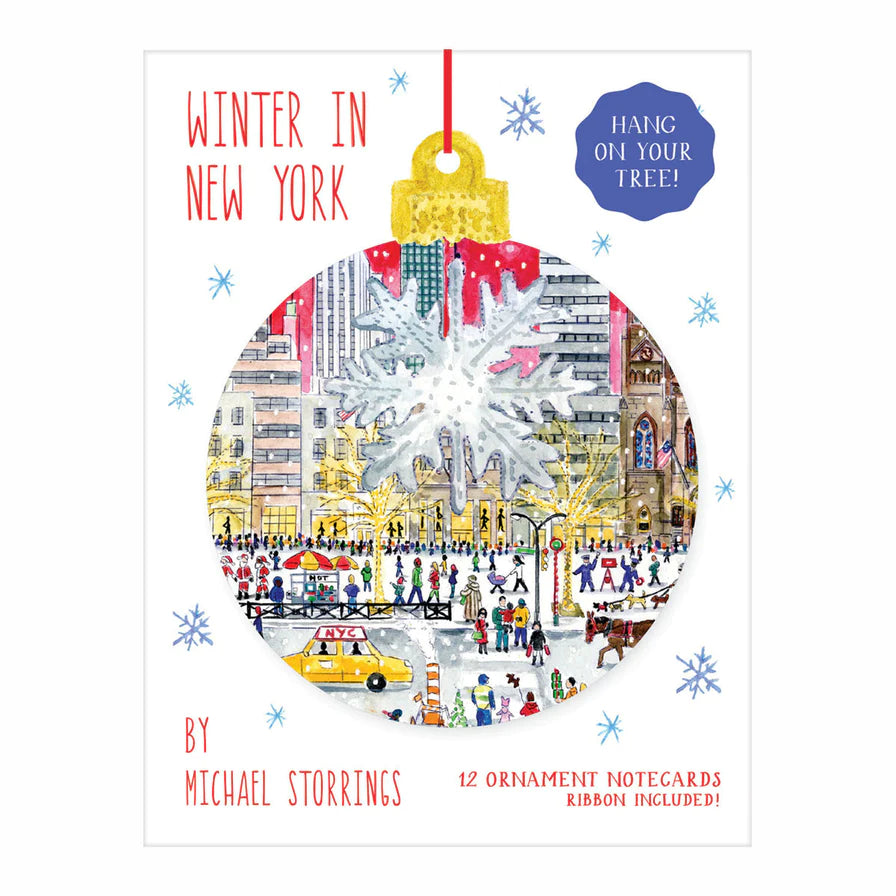 Christmas Gifts Notecards Michael Storrings Ornaments Shaped Notecards