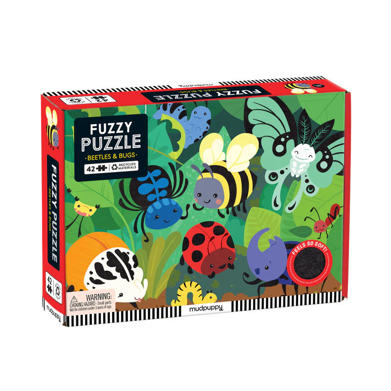 Puzzle Beetles & Bugs Fuzzy 42 Piece Jigsaw Puzzle