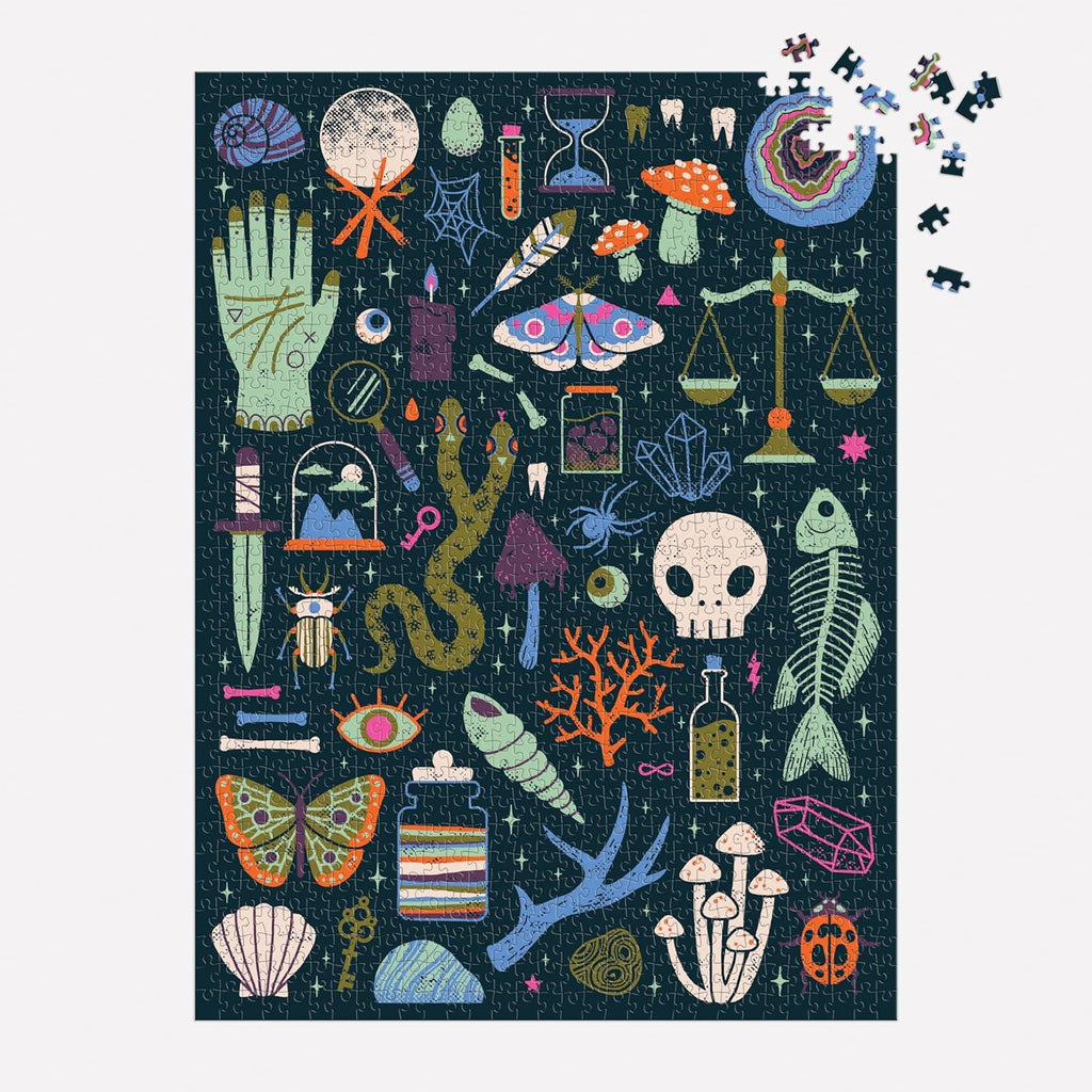 Puzzle Occult And Curious Glow In The Dark 1000 Piece Jigsaw Puzzle