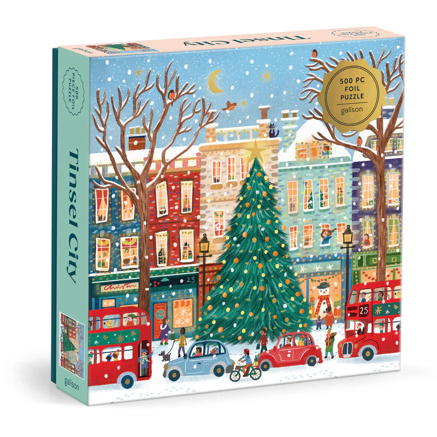 Puzzle Christmas Tinsel City 500 Piece Jigsaw Puzzle