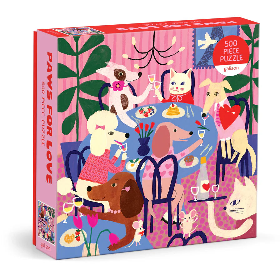 Puzzle Paws For Love 500 Piece Jigsaw Puzzle