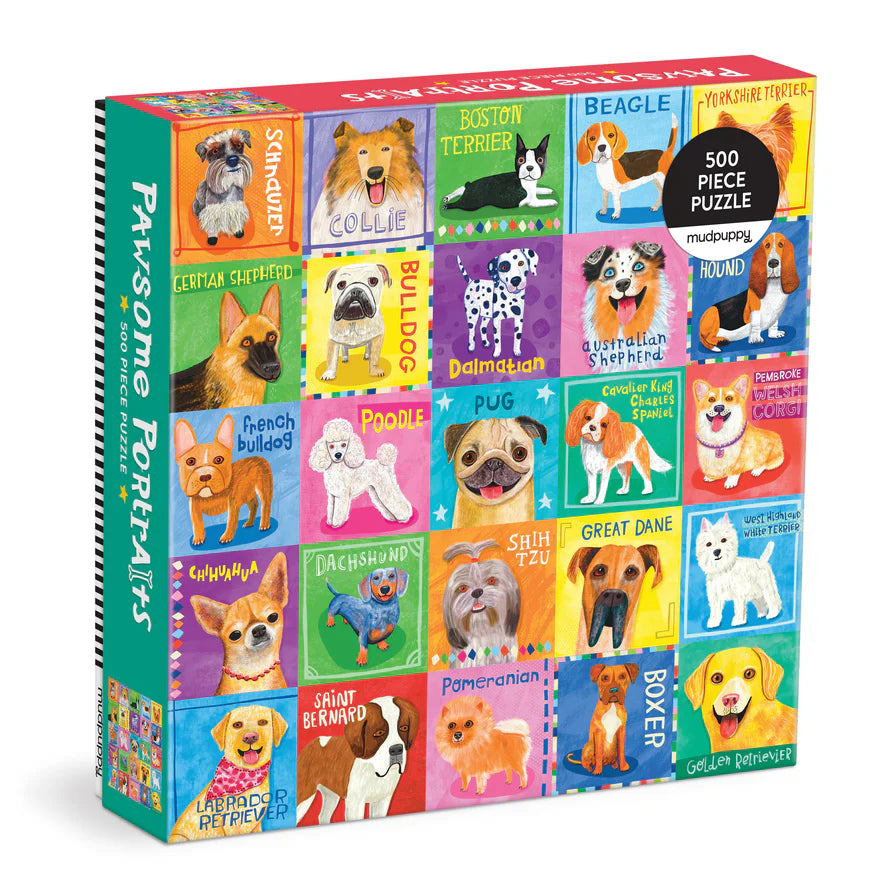 Puzzle Pawsome Portraits 500 Piece Jigsaw Puzzle