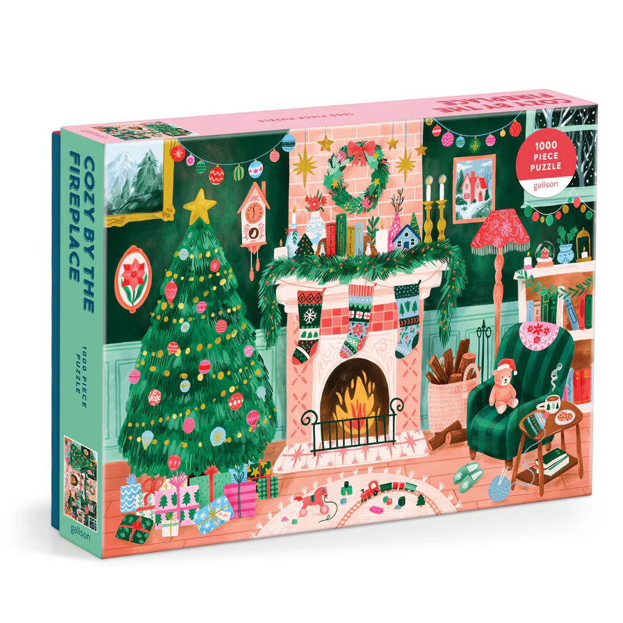 Puzzle Cozy By The Fireplace 1000 Piece Jigsaw Puzzle