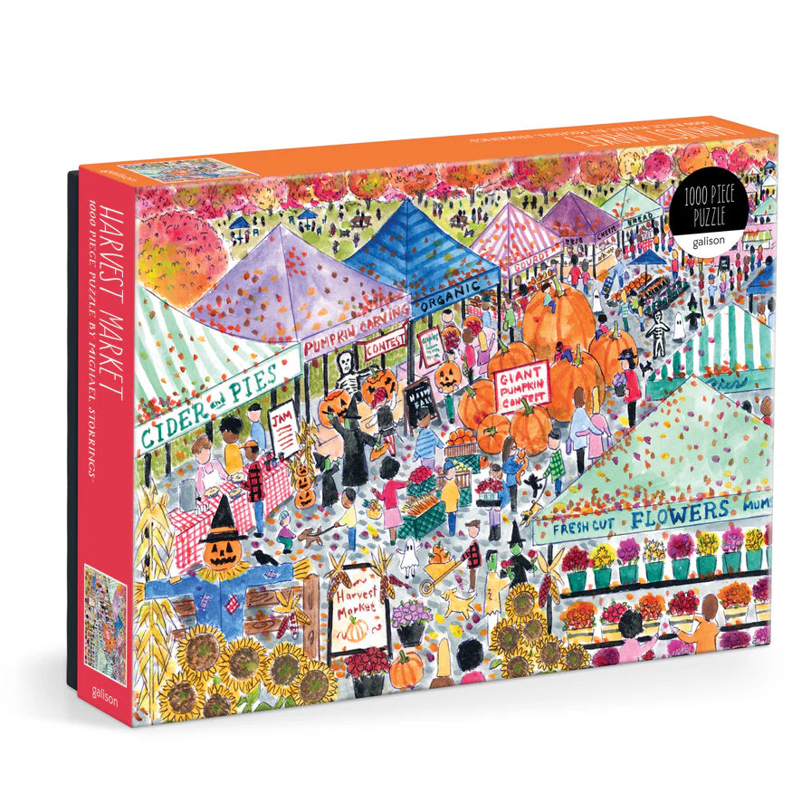 Puzzle Michael Storrings Harvest Market 1000 Piece Jigsaw Puzzle