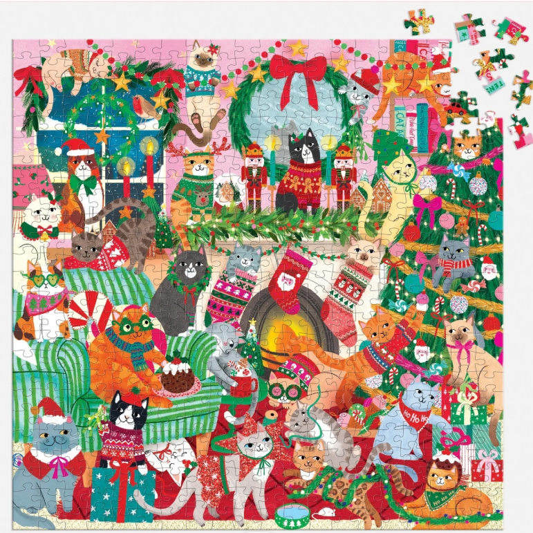 Puzzle Christmas Merry Catmas! 500 Piece Jigsaw Puzzle