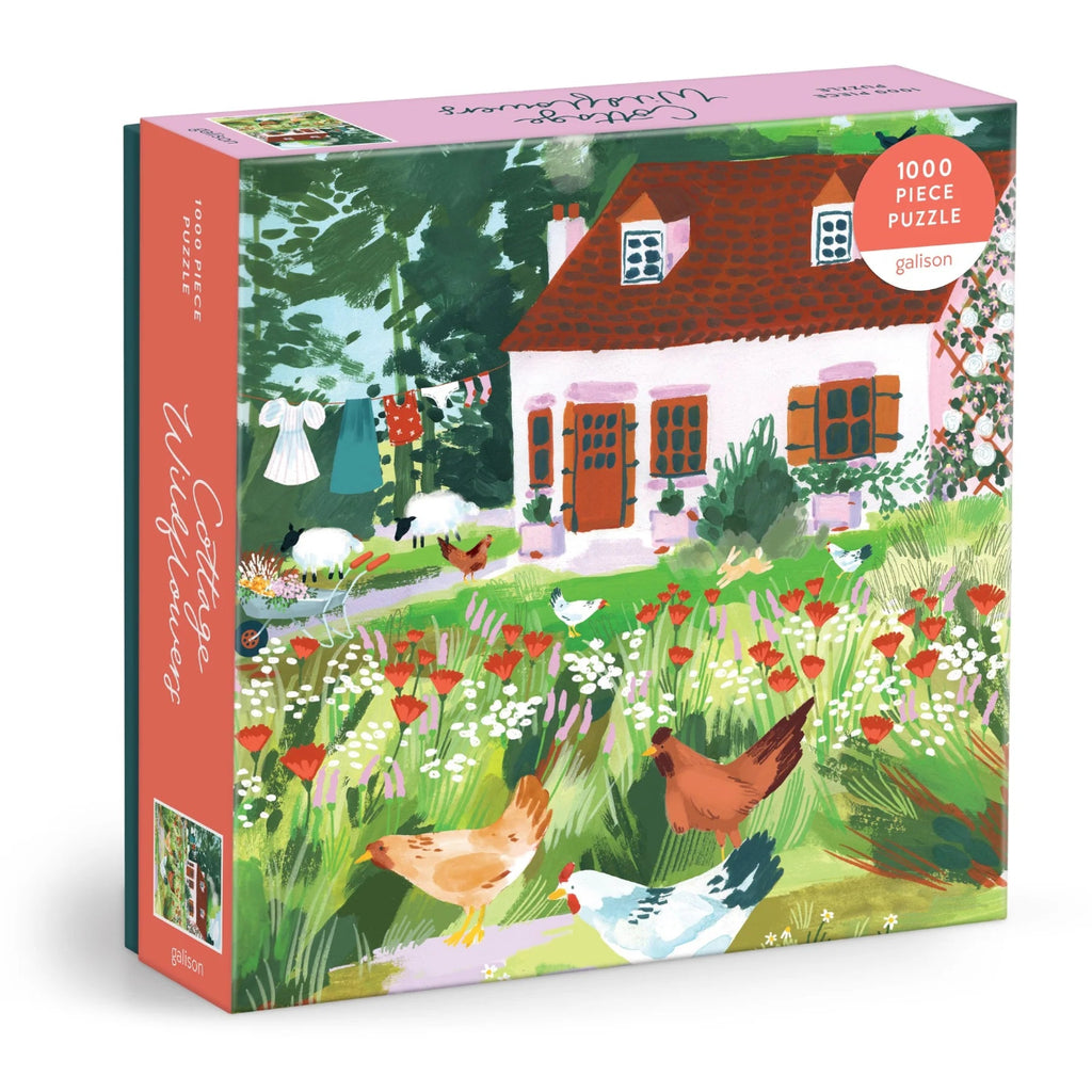 Puzzle Cottage Wildflowers 1000 Piece Jigsaw Puzzle