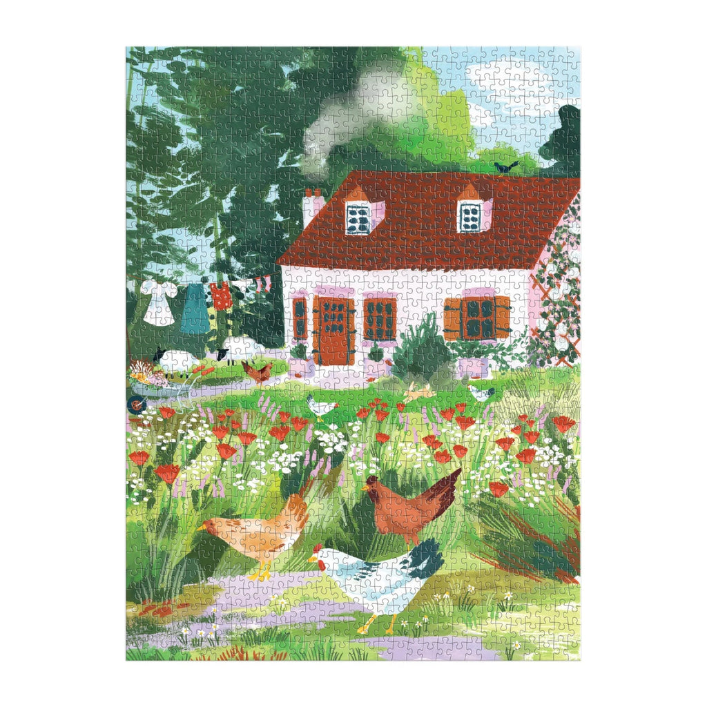 Puzzle Cottage Wildflowers 1000 Piece Jigsaw Puzzle