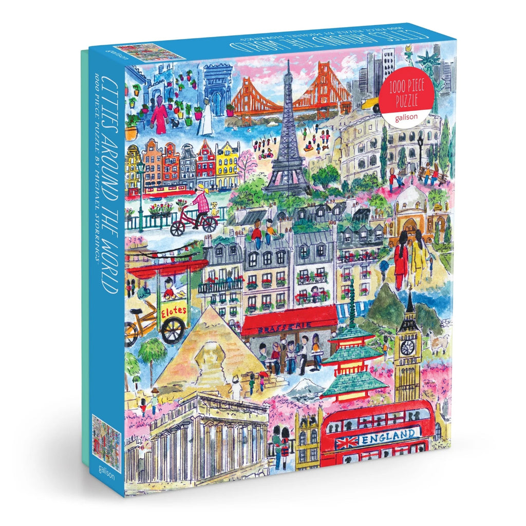 Puzzle Michael Storrings Cities Around The World 1000 Piece Jigsaw Puzzle