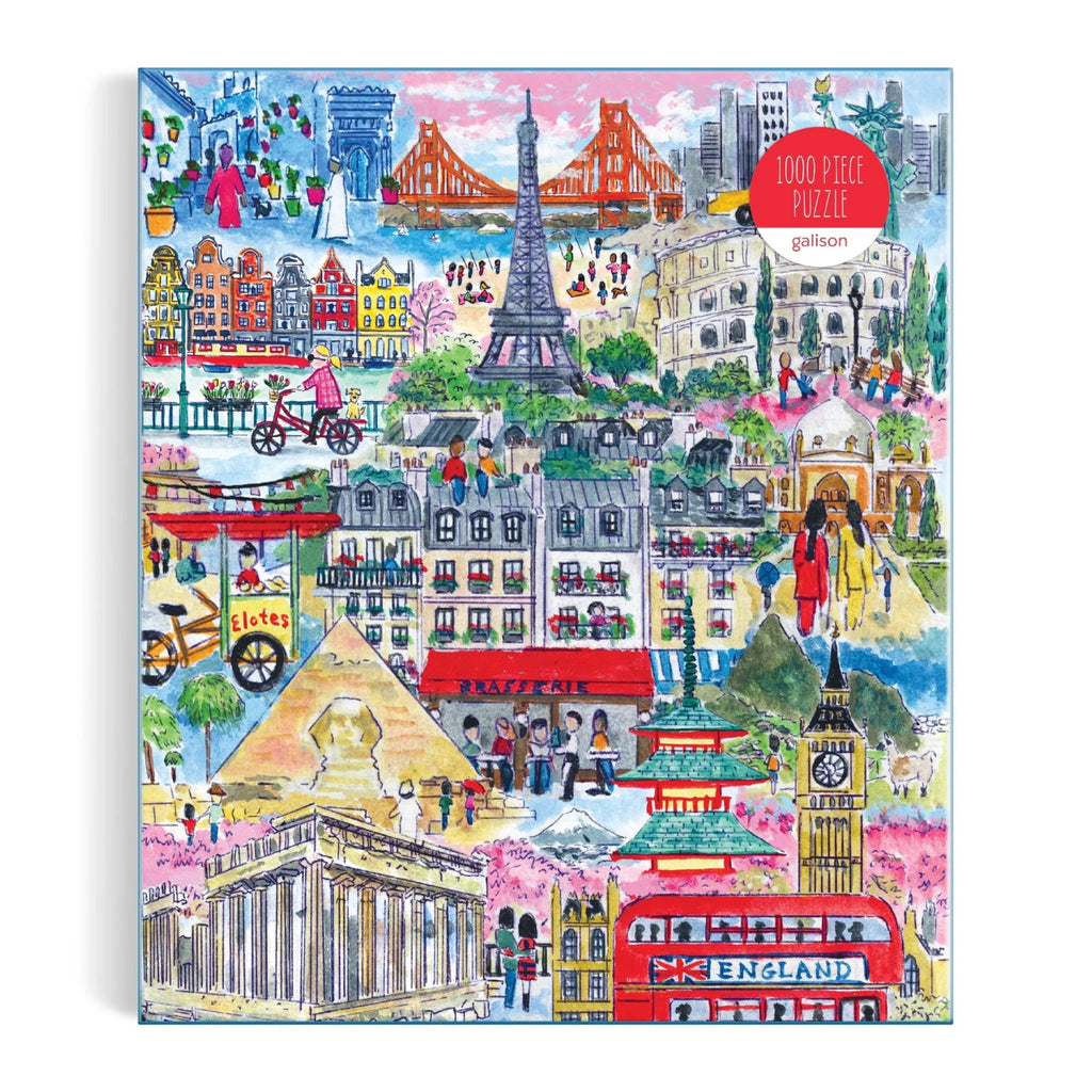 Puzzle Michael Storrings Cities Around The World 1000 Piece Jigsaw Puzzle