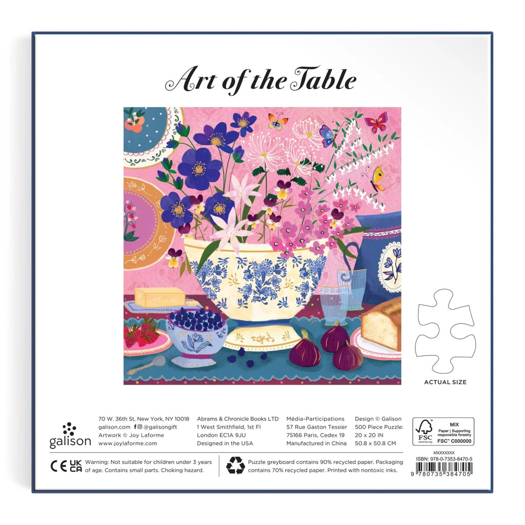 Puzzle Joy Laforme Art Of The Table 500 Piece Jigsaw Puzzle