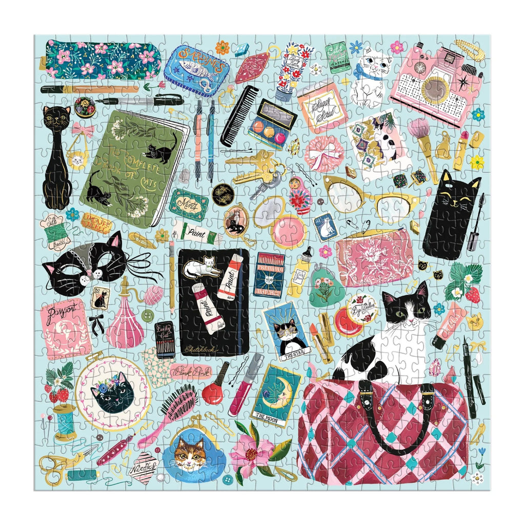 Puzzle Purrfect Accessories 500 Piece Jigsaw Puzzle