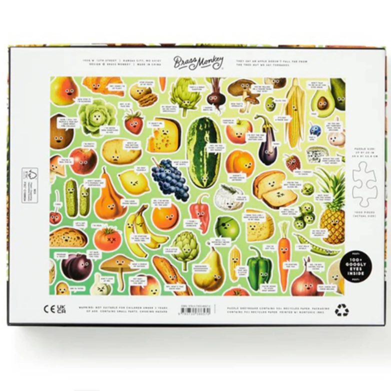 Puzzle Googly Food 1000 Piece Jigsaw Puzzle
