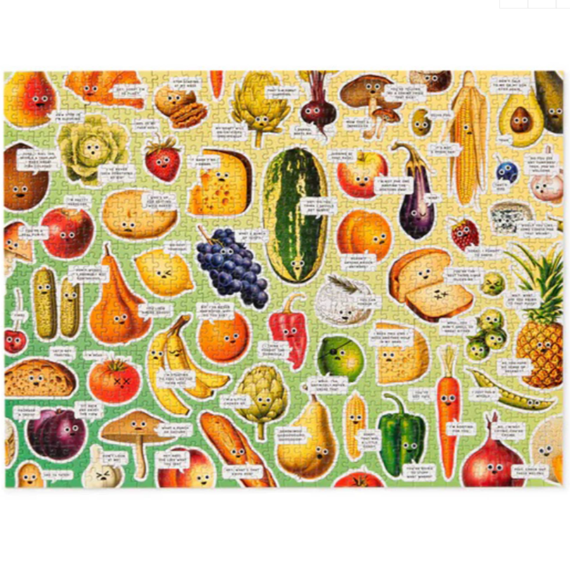 Puzzle Googly Food 1000 Piece Jigsaw Puzzle