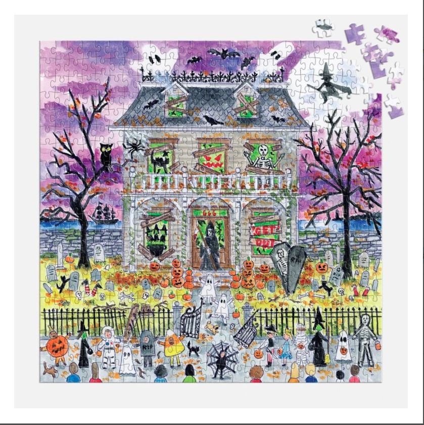 Puzzle Michael Storrings Haunted House Glow In The Dark 500 Piece Jigsaw Puzzle