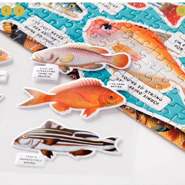 Puzzle Judgy Fish 1000 Piece Jigsaw Puzzle