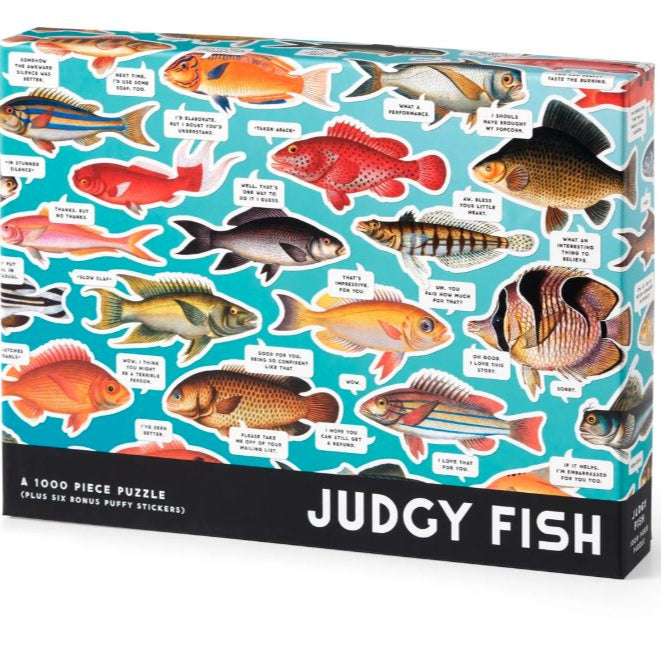 Puzzle Judgy Fish 1000 Piece Jigsaw Puzzle