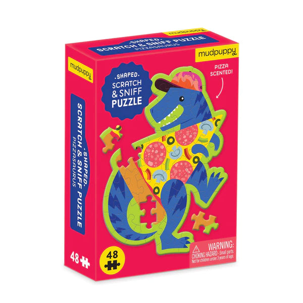 Puzzle Pizzasauras 48 Piece Scratch And Sniff Puzzle
