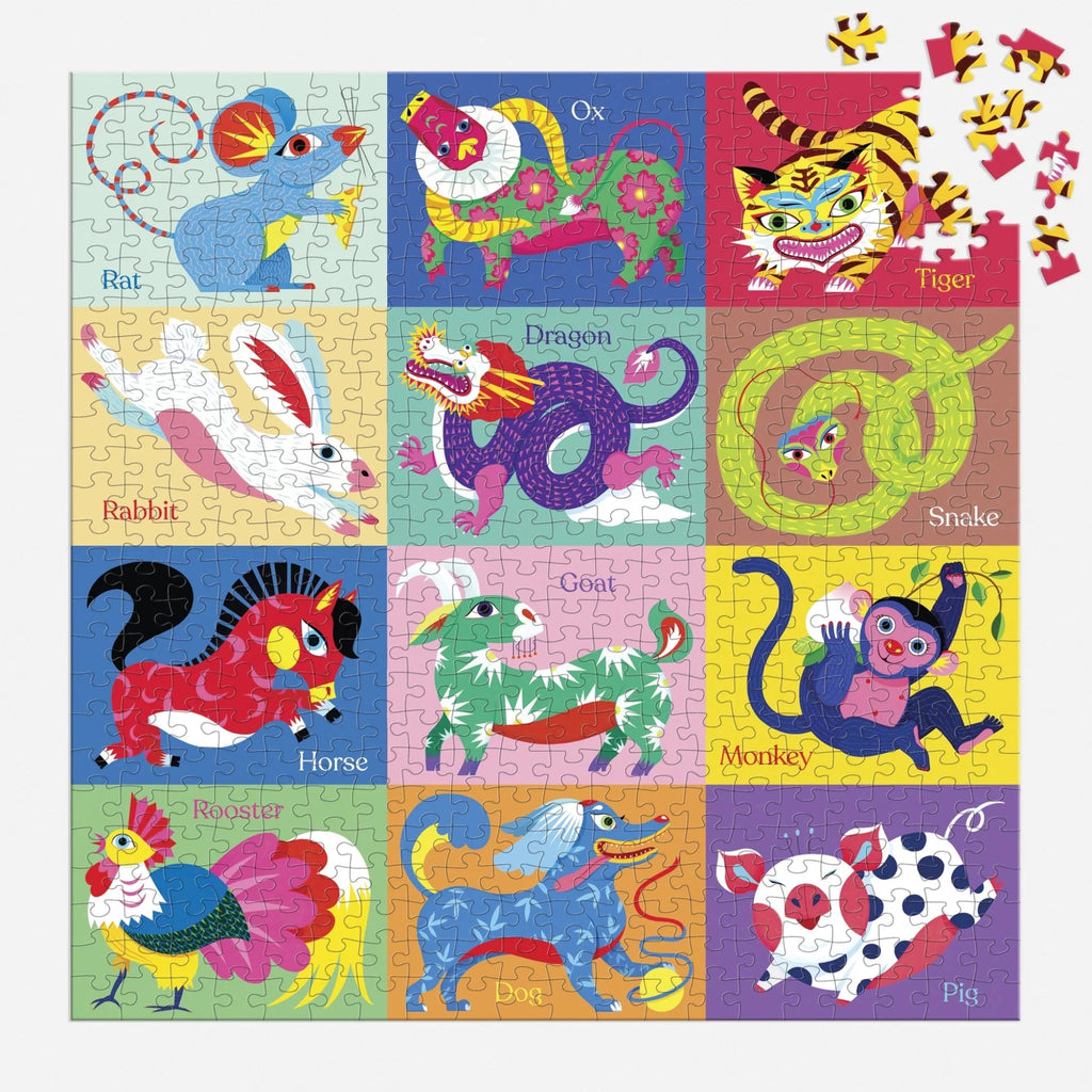 Puzzle Chinese Zodiac 500 Piece Family Puzzle