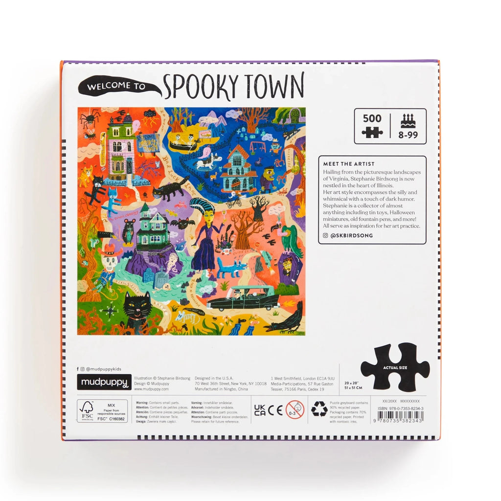 Puzzle Welcome To Spooky Town 500 Piece Family Puzzle