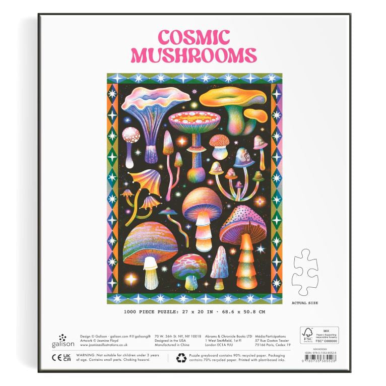 Puzzle Cosmic Mushrooms 1000 Piece Jigsaw Puzzle