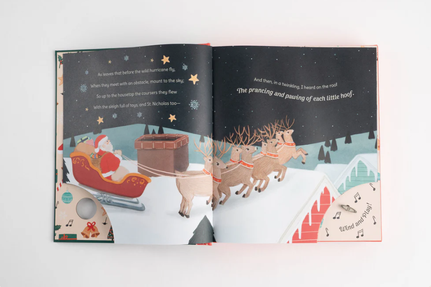 Book Hardback Twas The Night Before Christmas Wind And Play!