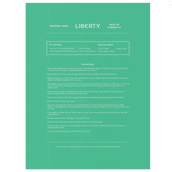 Craft Kit Liberty Prospect Road 9x12 Paint By Number Kit