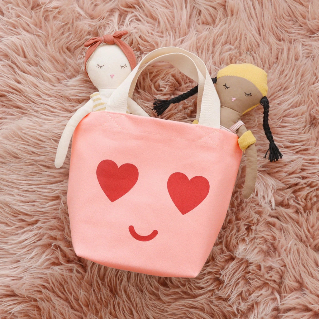 Bag Tote Mini Little Pink Bag Heart Eyes