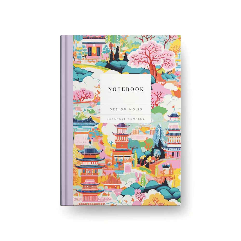 Notebook Kaleido Japanese Temples Hardback Design No.13