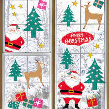 Christmas Craft With Santa Christmas Window Clings