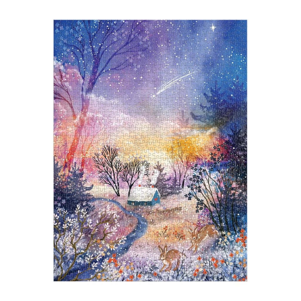 Puzzle Enchanted Snowfall 1000 Piece Foil Puzzle