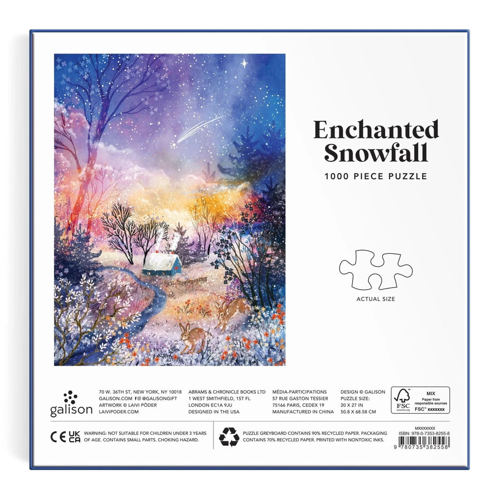 Puzzle Enchanted Snowfall 1000 Piece Foil Puzzle