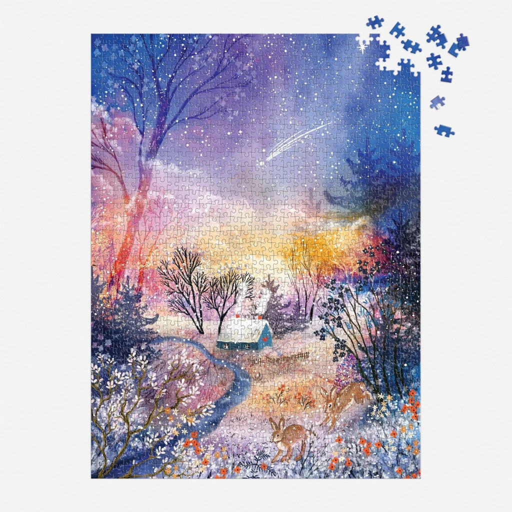 Puzzle Enchanted Snowfall 1000 Piece Foil Puzzle