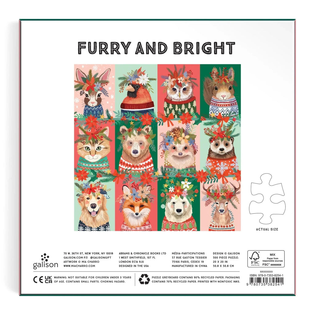 Puzzle Furry And Bright 500 Piece Puzzle