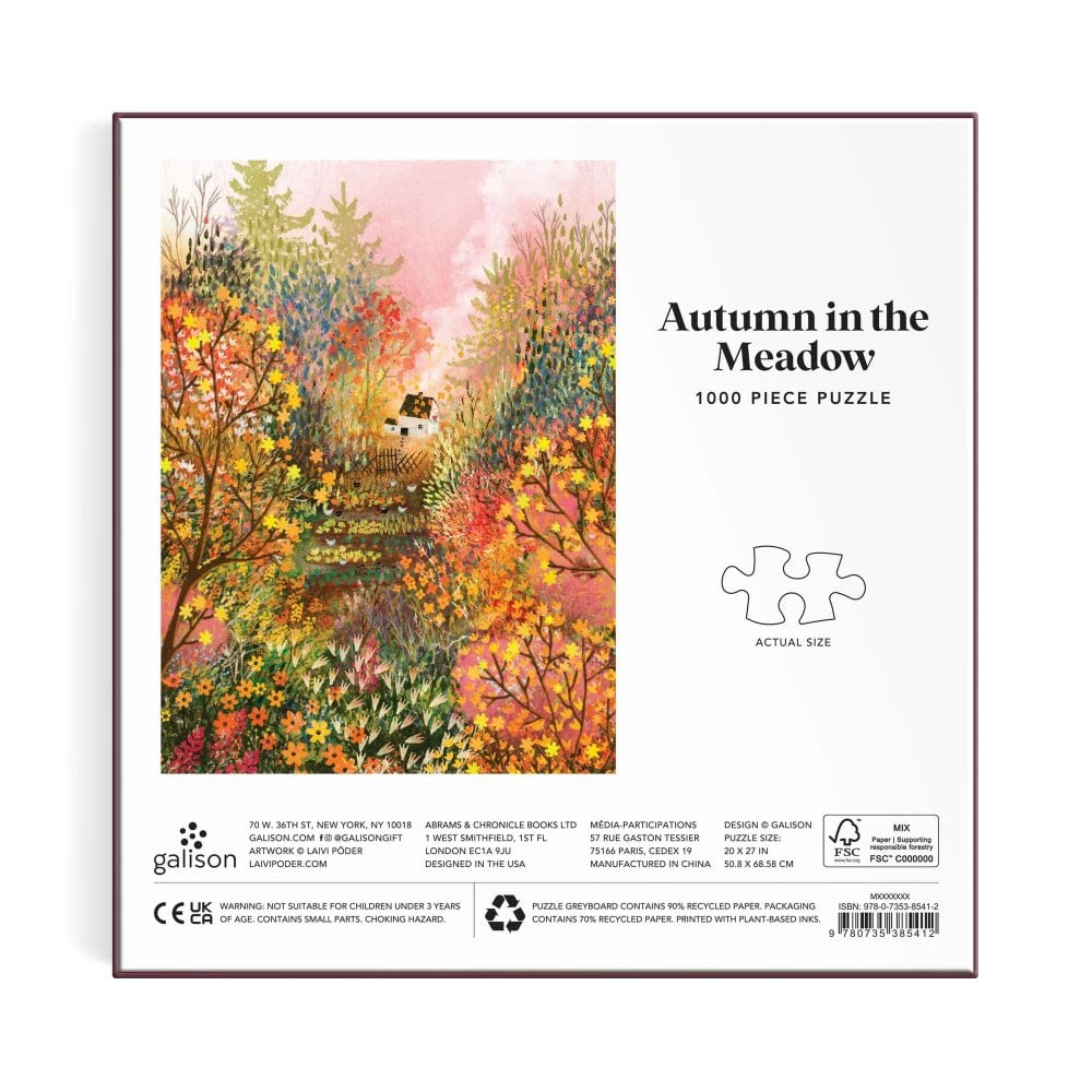 Puzzle Autumn In The Meadow 1000 Piece Jigsaw Puzzle