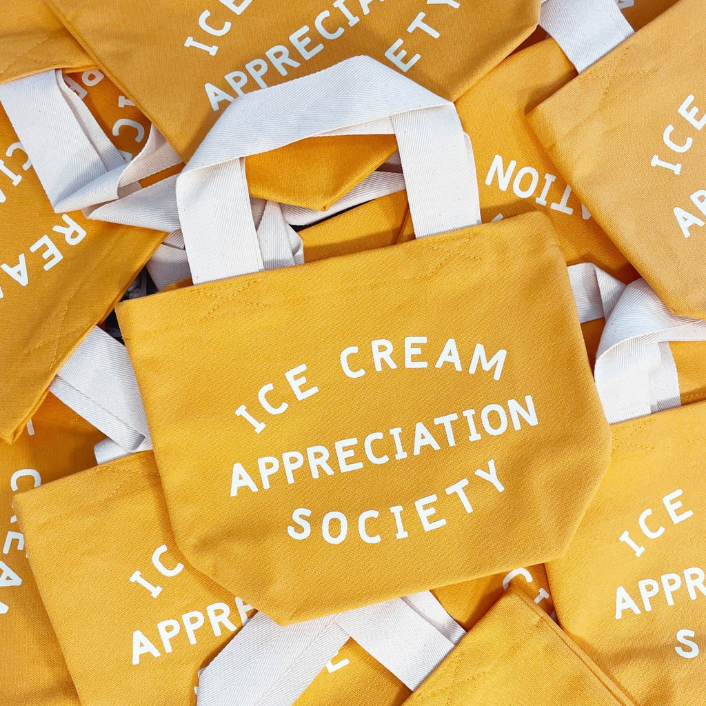 Bag Tote Mini Little Yellow Ice Cream Appreciation Society