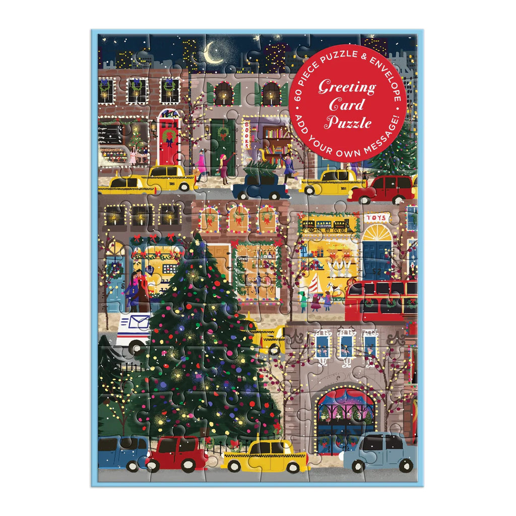 Puzzle Joy Laforme Winter Lights Greeting Card Puzzle